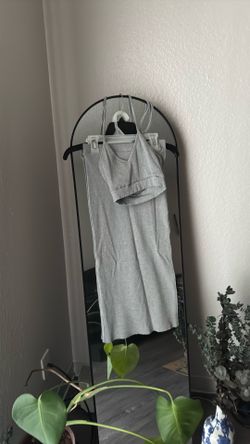 Fashion Nova Gray matching top and skirt
