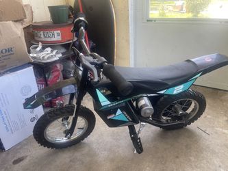 Razor Dirt Rocket MX125 Electric-Powered Dirt Bike - Black with Decal Included, for Child 5+