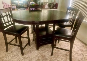 Dark Cherry Wood dining room set