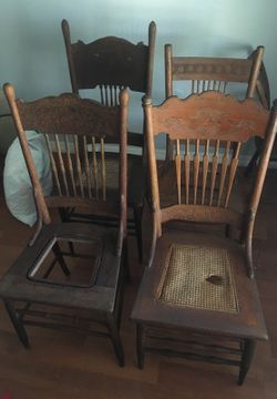 Antique farm house chairs