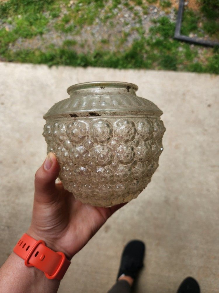 vintage bubble glass