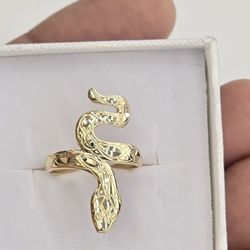 14kt Real Gold Snake Ring For Women