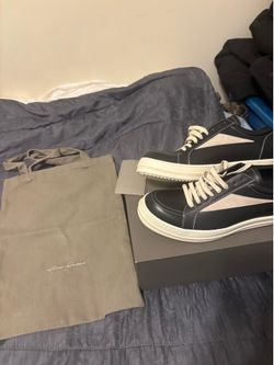 Rick Owens Low Top Sneakers Black/Milk