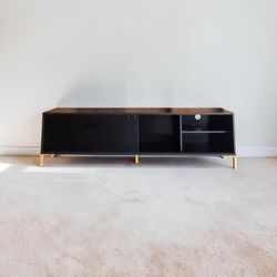Modern Black TV Stand / Media Console