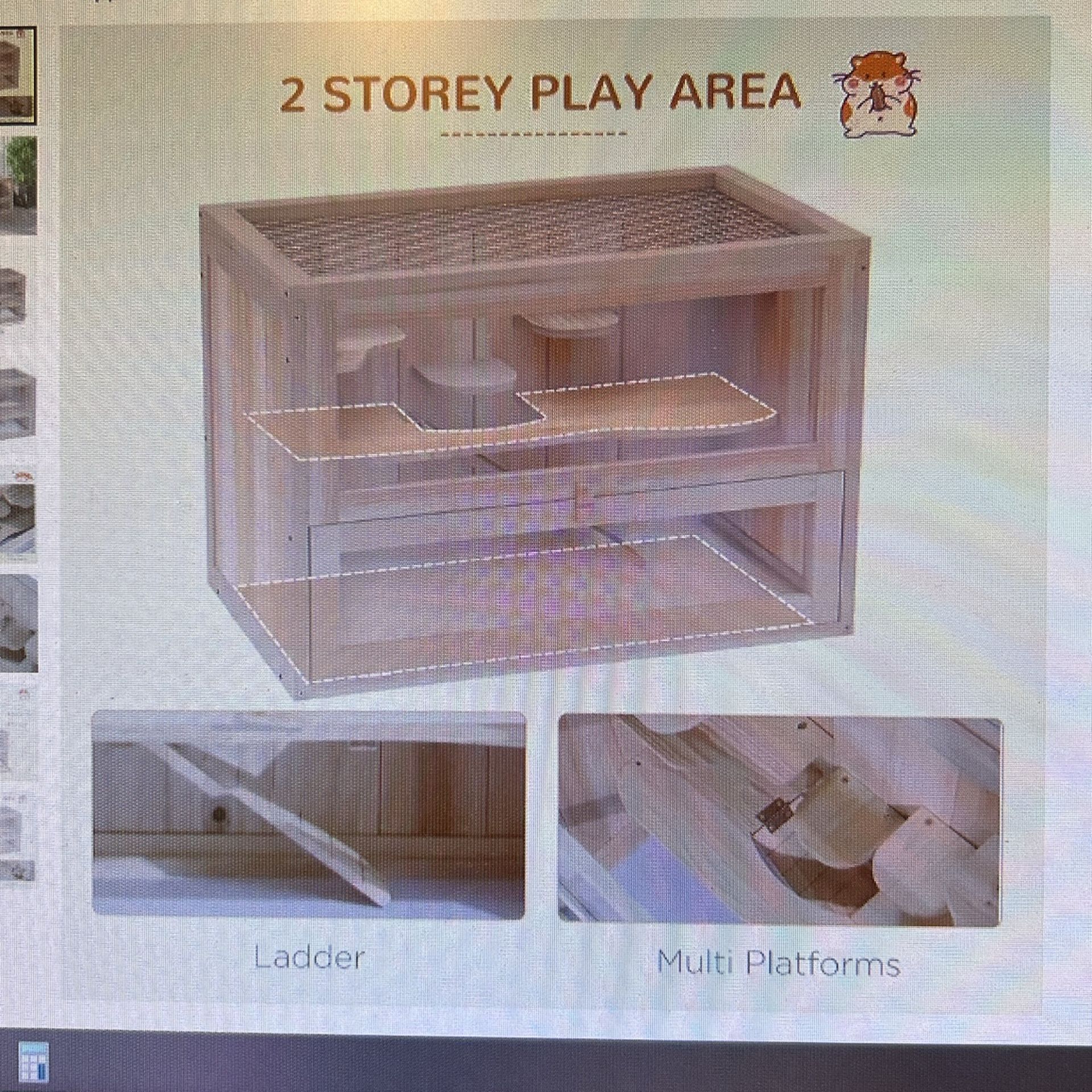 Paw But Two Level Hamster Cage