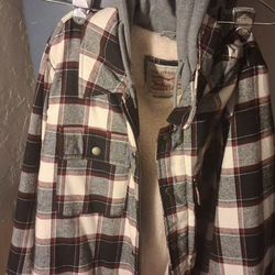 Levi Flannel Hoodie Jacket