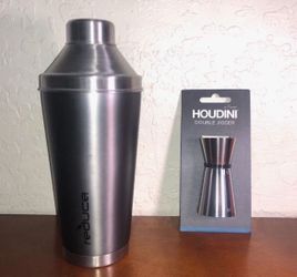 Cocktail Shaker and Double Jigger