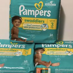 Pampers Swaddlers Size 3–26ct (*Please Read Post Descriptions*)