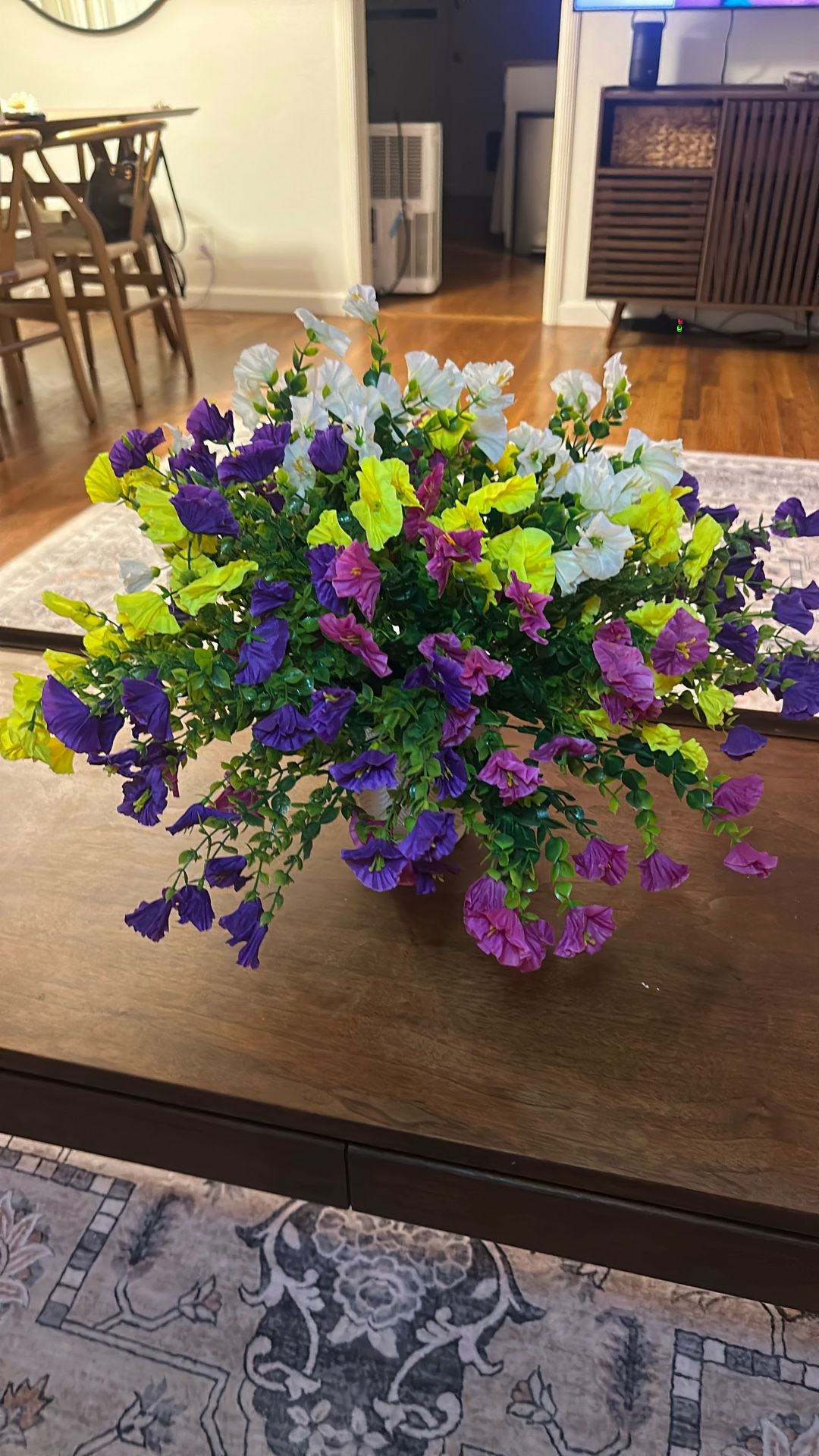 12 Bundles Artificial Flowers for Outdoors Decorations, Fake Flowers Artificial Plants Outdoor, Colorful Faux Morning Glory Realistic UV Resistant for