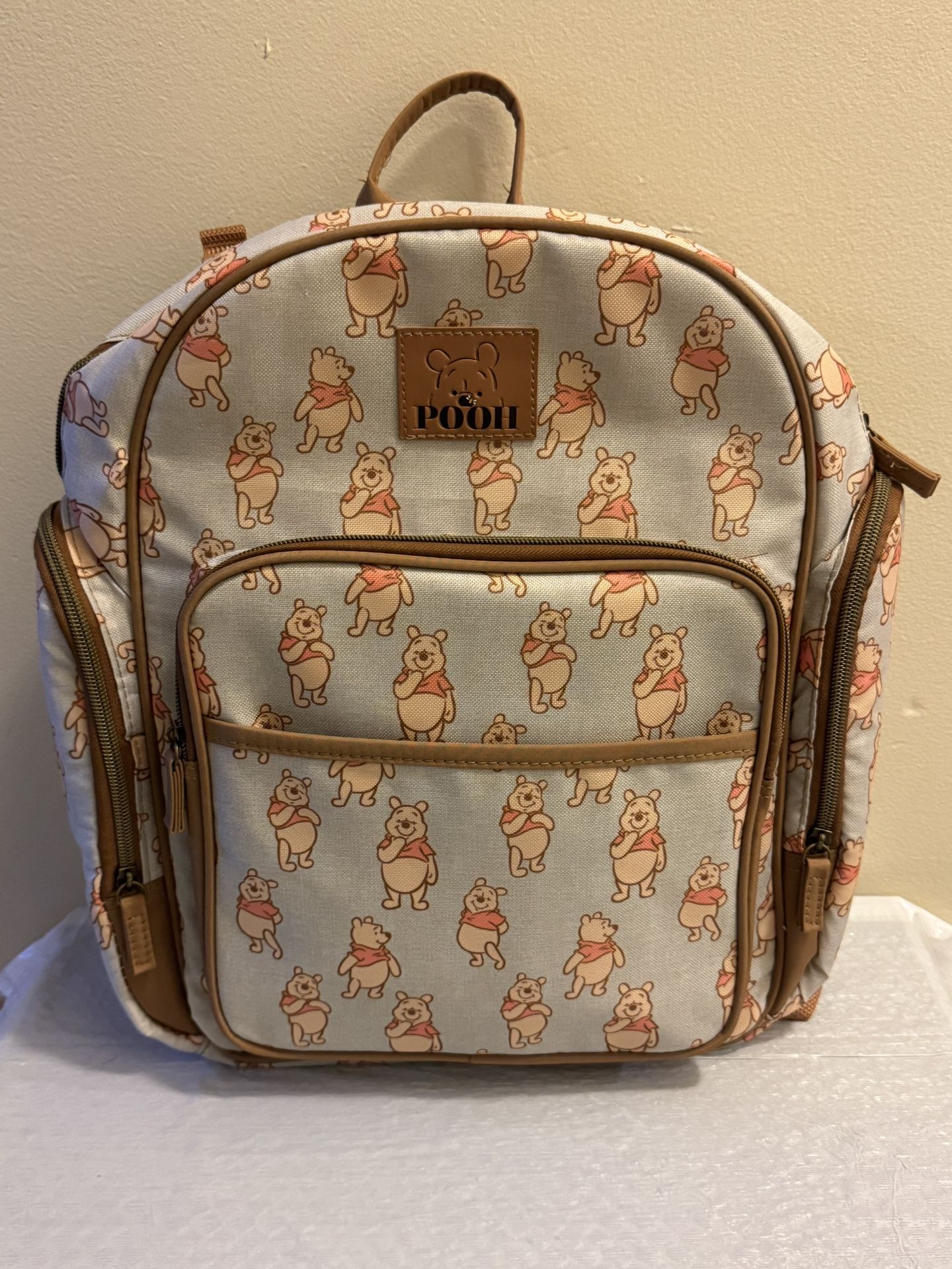 Disney Winnie The Pooh Backpack Diaper Bag with All Over Print