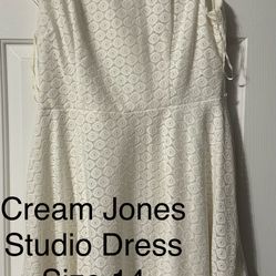 Size 14 Cream Dress