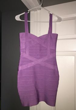 Purple bodycon dress