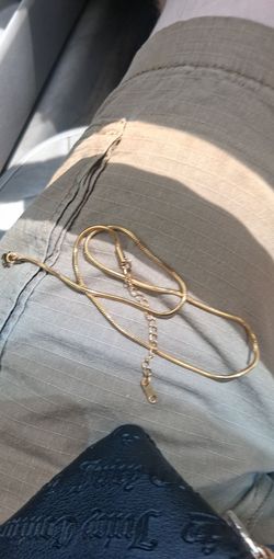 18k plated snake chain