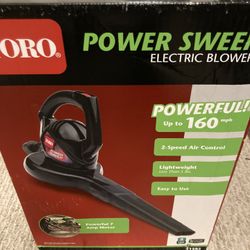 Electric Blower Toro Power Sweep Leaf Blower