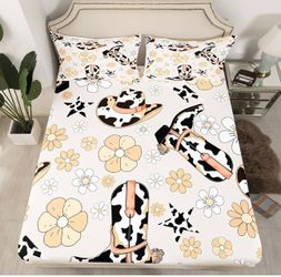 Erosebridal Western Full Bed Sheets Set,Cowgirl