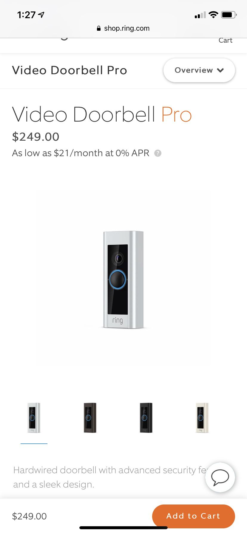 Video doorbell pro by ring