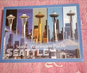 Seattle Washington Puzzle 14x29 in 500 Pieces