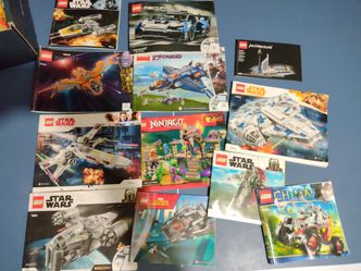 Huge Box Of Old Lego Instructions/Manuals  