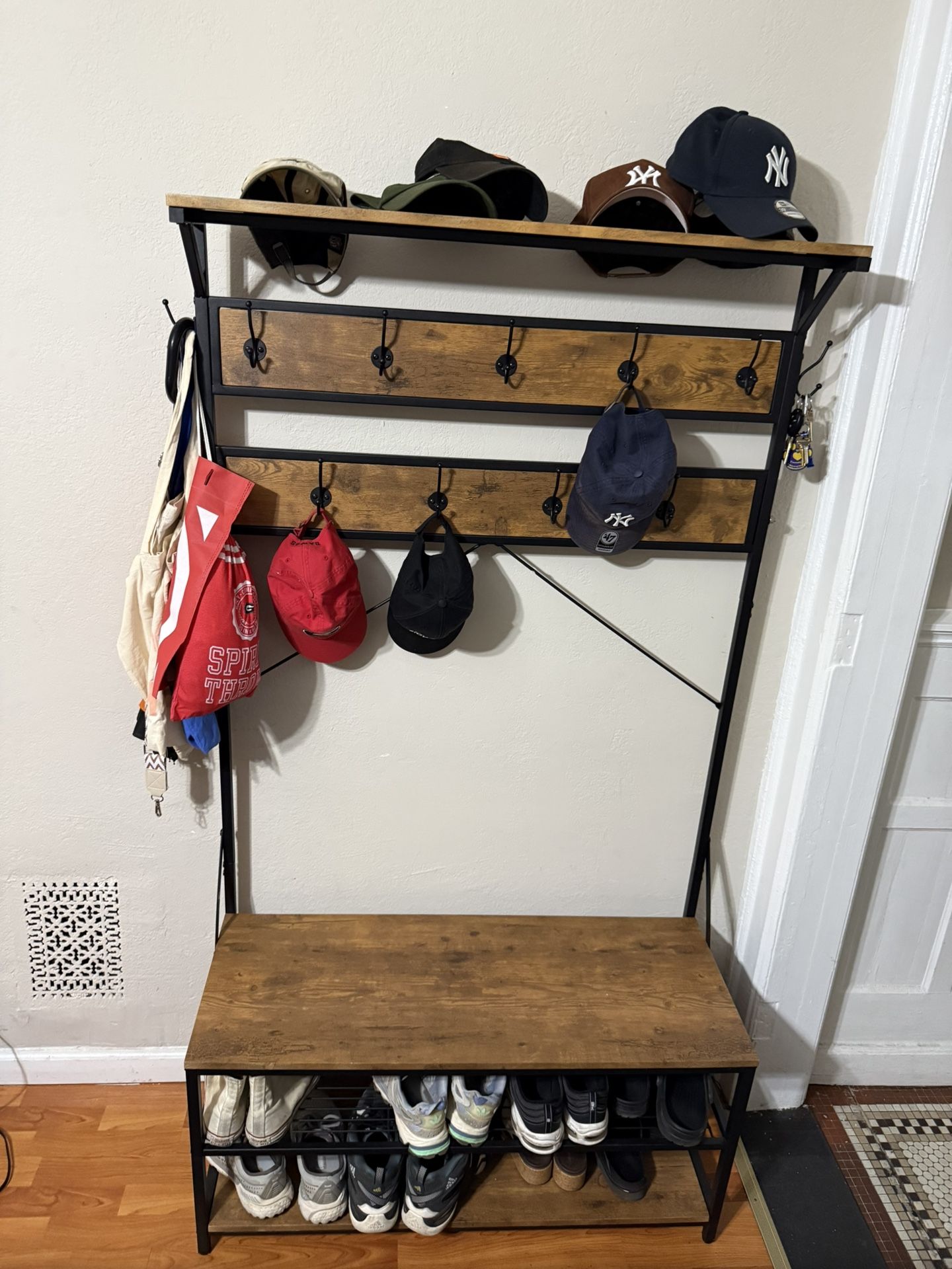 Entryway Coat Rack & Bench