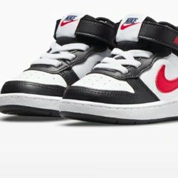Nike Kids Court Borough Mid 2 BTV Sneakers 9c 