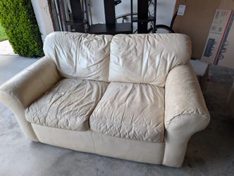 FREE-Leather Love Seat