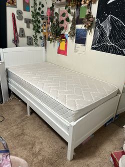 Beautiful White Twin Bed Frame