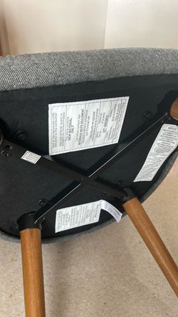 Mid-Century Upholstered Dining Chair - Wood Legs