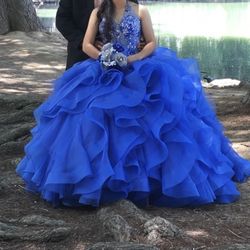 Royal Blue Quinceañera Dress