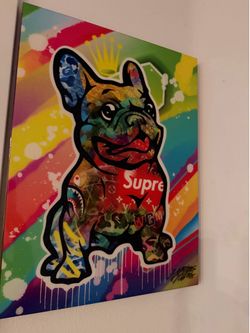 French Bulldog Graffiti Painting
