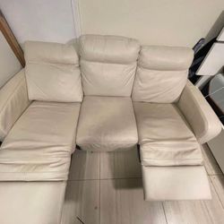 Electric 3 Seat Leather Couch