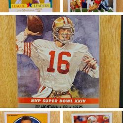 🏈 Joe Montana Vintage Football Cards Lot – 49ers Legend (Set of 5)