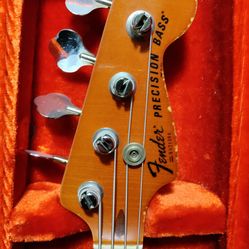 Rare vintage 1978 Fender Precision Bass Antigua 