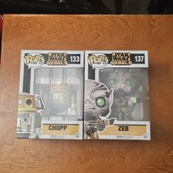 Error Box Chopp And Zeb Star Wars Rebels Funko Pops