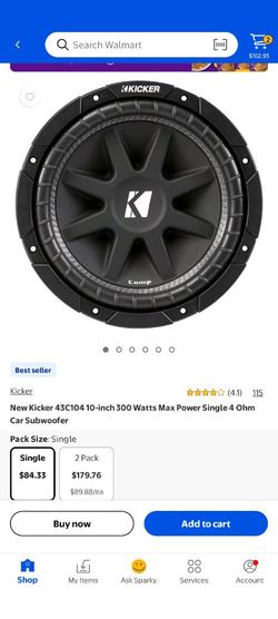 Kicker subwoofer