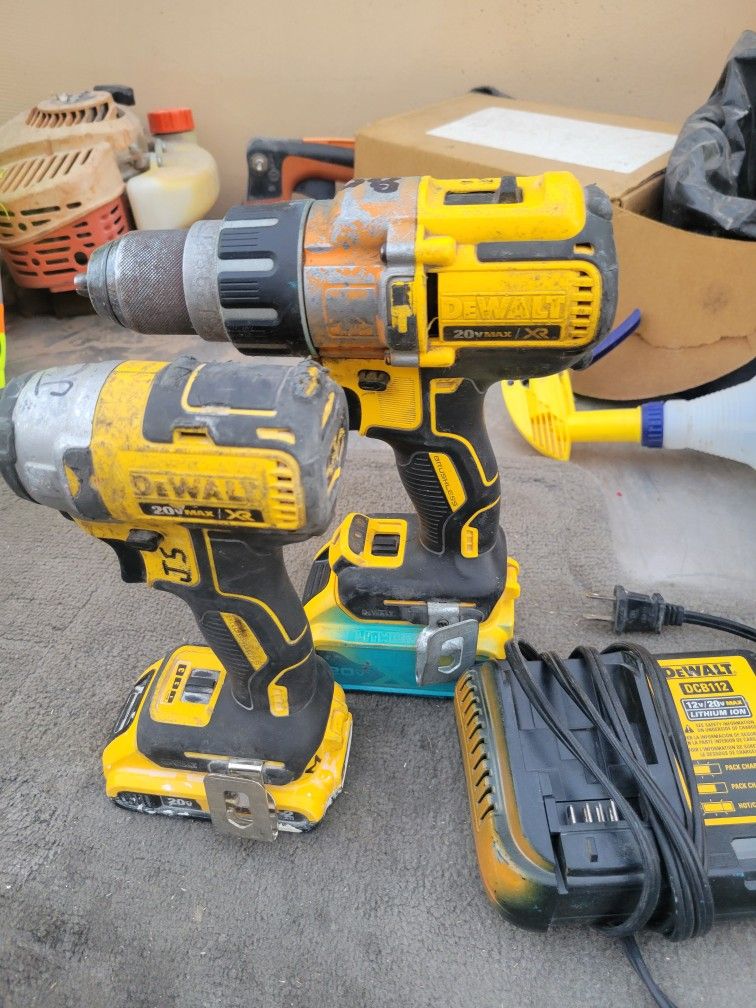 Drill And Impac Whith 2 Batteries