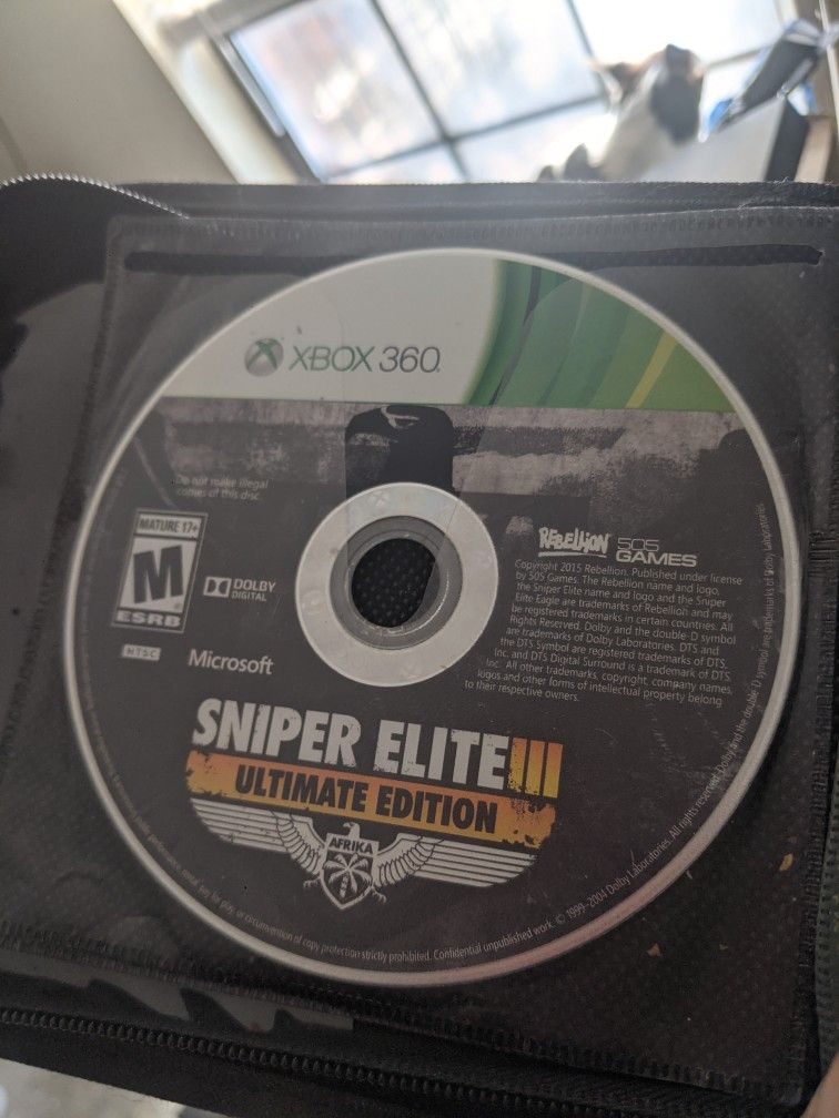 Xbox 360 Game Sniper Elite 3 Ultimate Edition Disc Only