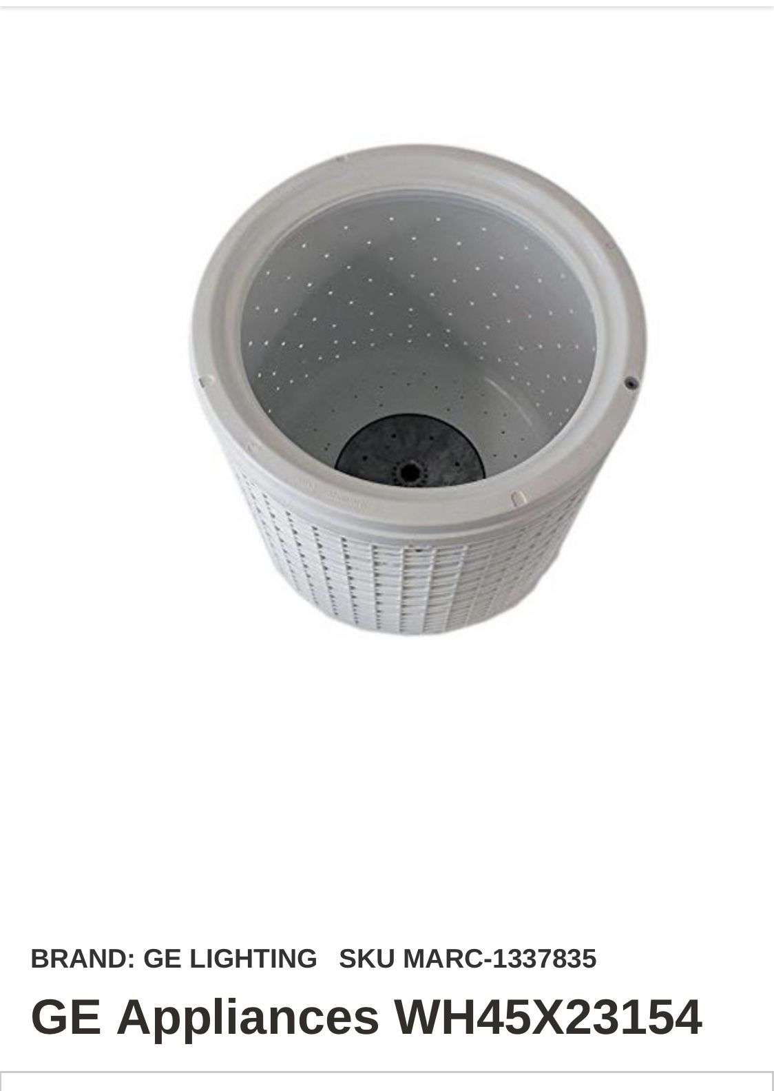 New Basket Assembly For A Ge Washer