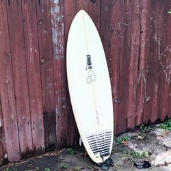 5'4 Surfboard Al Merrick Biscuit Fins And Leash