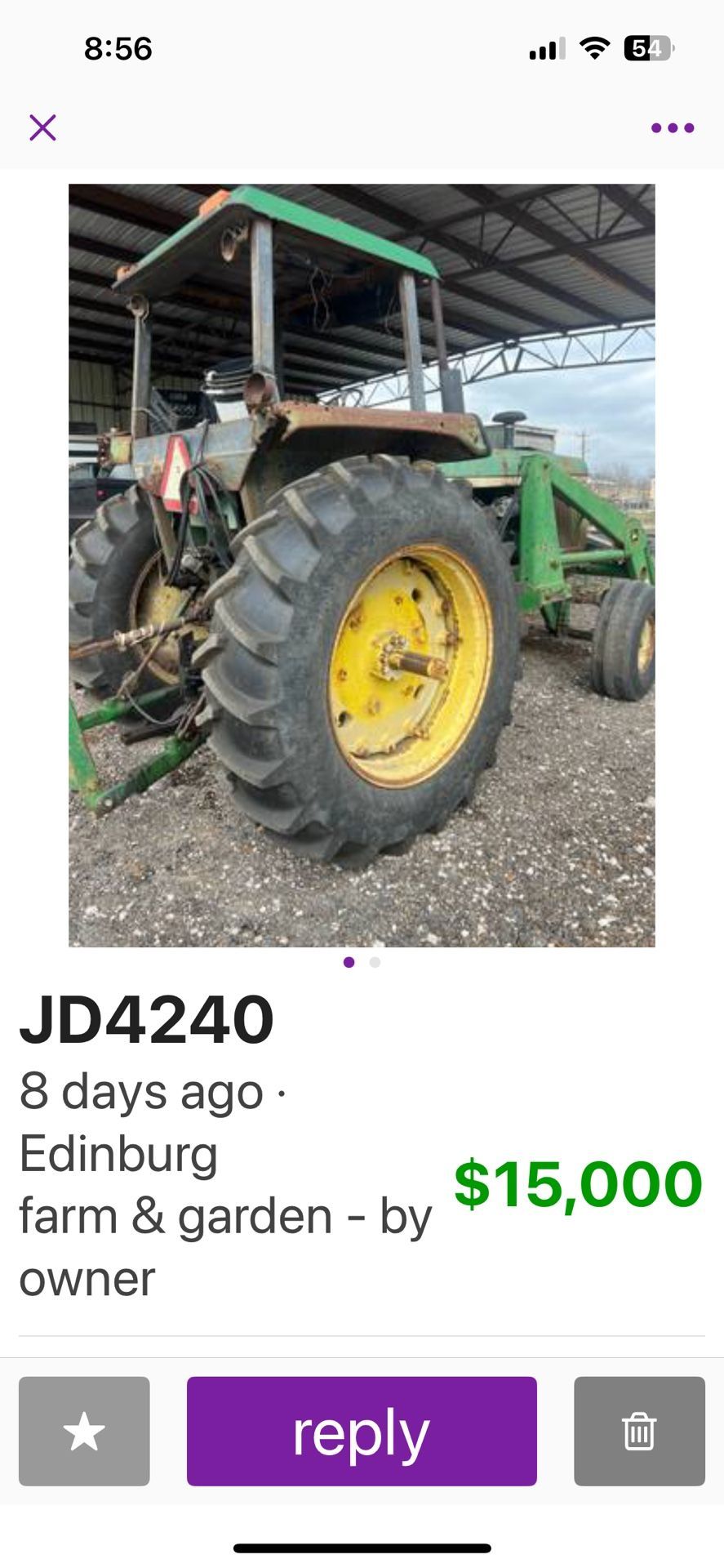 John Deere 4240 Tractor