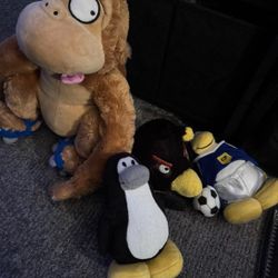 RARE Club Penguin + Angry Birds + Simpsons Plushies - ALL for $20!