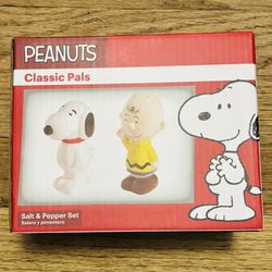 Peanuts Classic Pals Salt & Pepper Set (Charlie Brown & Snoopy)