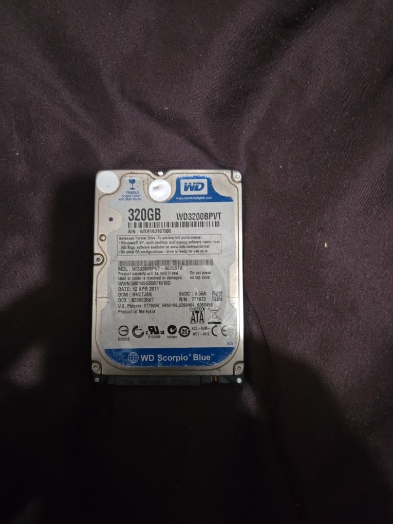 350gb Sata Hard Drive Works Perfect