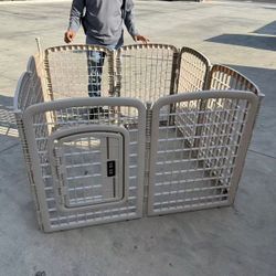 New In Box 34” Tall X 26 Inch Wide X 8 Panels Dog Pet Exercise Detachable Playpen Fence Crate Kennel 