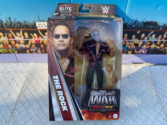 WWE Mattel Elite Action Figures : Monday Night War Set of 4 ( Rock / Fatu / Luger / Booker T