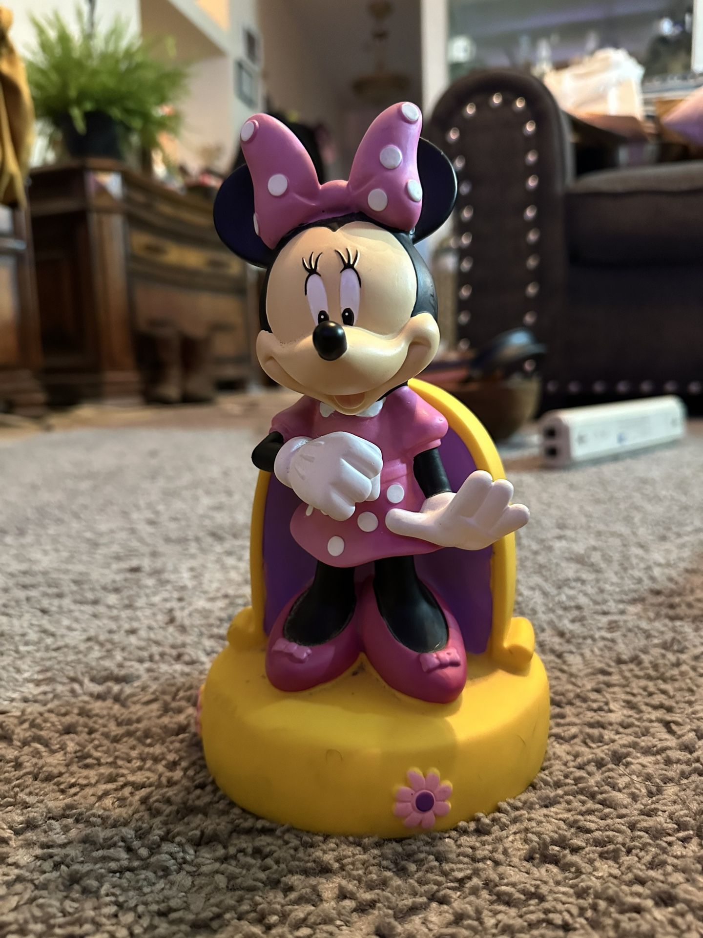 pink Minnie Mouse Plastic piggy Bank