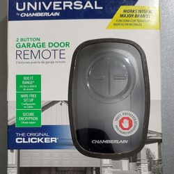 Universal  CHAMBERLAIN KLIK3U-BK2 - Garage Door  Opener 2 Buttons Remote - BRAND NEW