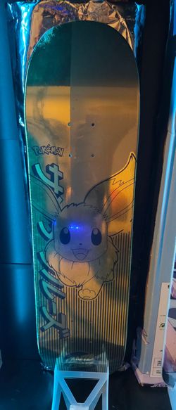 Pokemon gold santa cruz eevee skateboard deck 1/50 OBO