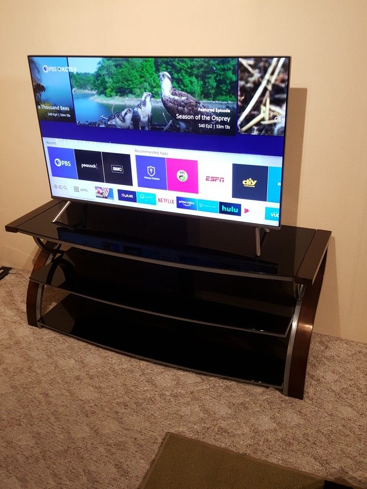 49" Samsung 8 Series UHD 4k Smart TV and Fancy TV Stand