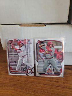 Joshua Baez Bowman Baseball Cards Lot of 2