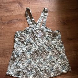 New With Tags - O’Neill Cream With Designs Halter Top 